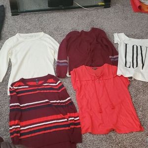 Bundle of ladies shirts size Med
